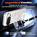 TAURI für Google Pixel 10/10 Pro Hülle 6,3", Kompatibel mit MagSafe, Schutz nach Militärstandard, [Anti-Vergilbung] Stoßfest Magnetisch Handyhülle - Durchsichtig - 4