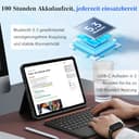 WIWU iPad Tastatur Hülle für Air 11 Zoll A16/10 Gen 3 in 1 Magnetische Abnehmbare Tasche Tastatur Ständer Beleuchtete Tasten mit Touchpad (Schwarz, for iPad 11/10/Air 5/4/11"(M2/M3) Pro 11" 4/3/2/1) - 2