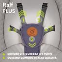 LIONELO Ralf 2in1 Sdraietta dondolo per neonato da 0 fino a 9kg Altalena con 12 melodie programmate, Telecomando, Culla 5 velocità di dondolio, Blocco, Regolazione dello schienale Silenzioso Timer - 4