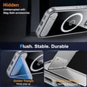FNDMIL for Google Pixel 10a Case with MagSafe[Invisible Kickstand] [Charge While Standing] [Military Shockproof] [Anti-Yellowing] Transparent Soft Silicone Bumper Pixel 10a Phone Case,Clear - 3