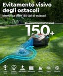 YARDCARE M800Plus Robot Tagliaerba senza filo Perimetrale, GPS, fino a 800 m²,Visione AI, Taglio a U,Riconoscimento Intelligente Ostacoli,Controllo APP（Nero e rosso） - 6