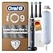 Oral-B iO Series 9 Electric Toothbrush, Includes 3 Replacement Toothbrush Heads, Charging Travel Case, Quick Charging Station, 7 Modes for Dental Care, Electric Toothbrush, Designed by Braun, Black - 1