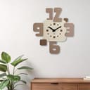 DEKORI - Orologio da Parete Moderno in Legno, Design Minimal Numeri Grandi 43x49 cm - Artigianale 100% Made in Italy - Silenzioso, Ideale per Casa e Ufficio - Idea Regalo - - 7