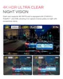 VANTRUE E1 Pro 4K HDR Car Dash Cam Front Sony STARVIS 2, 5G WiFi Dashcam & Free CPL,GPS Voice Control, 24H Parking Mode, Car Camera Dash Cam Night Vision, 1.54" 160°Hidden Front Dashcam, Support 1TB - 3