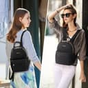 LOVEVOOK Kleiner Rucksack Damen Klein Cityrucksack Handtasche 2 in 1 Wasserdicht Tagesrucksack Mini Backpack Women Elegant Casual Daypack für Reise Freizeit Einkauf Arbeit - 2