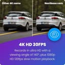 Nextbase 622GW Dash Cam Front and Rear Camera- Full 4K/30fps UHD Recording in Car Camera- WiFi Bluetooth GPS- Slow Motion 120fps- What3Words- Polarising Filter Built-in / 360 Dual Viewing - 4