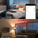 LVWIT E27 Smart Filament Bulb,Alexa Dimmable LED Color Changing Light Bulb,ST64 E27 WiFi RGB Smart Bulb,Compatible with Alexa,Echo and Google Assistant Including Remote Control (6.3W,470LM) - 7