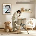 SnooBee Babybett Beistellbett Baby & Co-Sleeper – Höhenverstellbares Babybett mit Matratze, Rollen mit Bremse, atmungsaktive Mesh-Seiten & Moskitonetz, faltbar mit Tragetasche (0–6 Monate) - 6