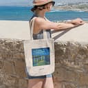 Loxato Borsa Shopper Donna - Tote Bag Tela - Shop Art - Extra Largo 35x42cm - Shopper in Tela - Canvas - 3