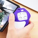 Custodia protettiva in silicone per PlayStation Portal, custodia protettiva antiscivolo per controller ergonomica, con 2 tappi per impugnatura per pollice, accessori da gioco PS Portal (blu) - 6