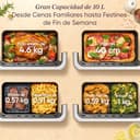 Cosori Freidora de Aire Dual Blaze TwinFry 10 Litro-True Metal-Doble Resistencia 2800 W (35–240 °C)-Divisor para Zonas de la Gran Doble Cesta-6 Funciones-Smart WiFi-Máx 10 Personas-Limpiable-Blanca - 5