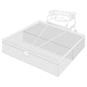 Lettino finitura legno naturale non trattato o Lettino culla con bianco laccato legno di WALDIN, Superficie d’appoggio EXTRA lung. 90 x larg. 55 cm,naturale - 6