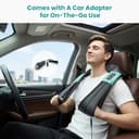 Nekteck Shiatsu Neck and Back Massager with Soothing Heat, Electric Deep Tissue 3D Kneading Massage Pillow for Shoulder, Leg, Full Body Muscle Pain Relief, Car, Office and Home Use (Blue) - 7