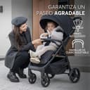 KikkaBoo Silla de Paseo Ligera URBAN, Carrito Bebe Desde Nacimiento Hasta 22 kg, Plegado con Una Mano, Compacto, Ruedas EVA Con Suspensión, Manillar Ajustable, Negro - 5