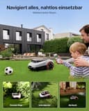 Navimow i208 LiDAR Mähroboter ohne Begrenzungskabel für 800 m², Geländereifen für Hänge bis 45% Neigung, LiDAR und Vision Dual System, Automatisches EIN-TIPP-Kartieren, Ohne Drähte oder Antenne - 4