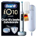 Oral-B iO Series 10 Elektrische Zahnbürste — Electric Toothbrush, Inkl. 1 Aufsteckbürste, iOSense, Lade-Reise-Etui — 7 Putzmodi für Zahnpflege, Zahnbürste Elektrisch, Designed by Braun, Weiß - 1