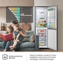 Hisense RB327N4ADD Kühl-Gefrier-Kombination, EEK D, Total NoFrost, wechselbarer Türanschlag, Flaschengitter, 171 Liter Kühlteil, 85 Liter Gefrierteil, Inox Look - 8