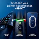 Oral-B iO9 Electric Toothbrush for Adults, Black, App Connected Handle, 7 Cleaning Modes, Includes 3 Brush Heads, Charging Travel Case and Head Holder, Long-Lasting Battery for Home Travel, 2 Pin Plug - 7