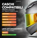 Everalo Visiera Compatibile con Shoei Nxr 2 - Z8 - Xspr Pro - X15 - Cwr F2 (Rosso Cromo) - 2
