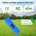 18V 5000mAh Ersatz NI-MH Akku für Husqvarna Automower Roboter-Rasenmäher 210C, 220AC, 230ACX, 260ACX, 265ACX, Solar Hybrid, G2 2004-2006, 535120901, 535120902, 540059601, 540059602, AU-18C, AU-18V - 6