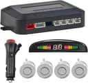 Supporto per Parcheggio Senza Fili, Supporto per la Retromarcia con 4 Sensori di Parcheggio PDC Posteriori, Kit di Rilevamento Della Distanza con Display LED Senza Fili per Auto, SUV, Furgoni, Camper - 1