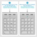 Alcey Teclado Numérico USB con Combo de Concentrador USB para iMac, macbook Air, MacBook Pro, Mac Mini, PCs y Laptops - 2