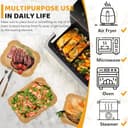 180 Stück Backpapier für Heißluftfritteuse Cosori 10l, Airfryer Backpapier Heißluftfritteuse für Cosori Dual Blaze Twinfry 10l, Air Fryer Paper Airfryer Zubehör - 6
