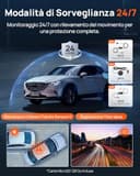 70mai Dash Cam A810S, 4K+1080P Telecamera Auto Fronte e Retro con SD 128GB, Starvis 2 HDR, GPS Integrato, Sorveglianza Parcheggio 24h AI, Visione Notturna, ADAS, WiFi & App, Supporta 512GB - 4