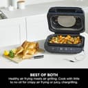 Ninja Foodi MAX Health Grill & Air Fryer 5.7L with Digital Cooking Probe, 6-in-1, Air Fry, Grill, Bake, Roast and more, Dishwasher Safe Parts, Large Grill Plate, Grey and Silver, AG551UK - 4