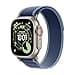Apple Watch Ultra 3 GPS + Cellular, reloj prémium para running y multideporte con caja de titanio resistente de 49 mm y Correa Loop Trail azul/azul brillante - Talla M/L. Monitores avanzados de salud - 1