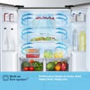 Fridgemaster MQ79394ES Freestanding American 4 Door Fridge Freezer 427L, Total No Frost, Inverter compressor, Silver, 64.3D x 79.4W x 181.6H cm, E Rated - 7