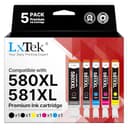 LxTek Druckerpatronen 580 581 Multipack Kompatibel für Canon TR8550 Druckerpatronen Pixma TR8550 TS6150 TS8150 TS8250 TS6250 TR7550 TS705 TS705a TS8151 TS6151 TS8152 TS9150 TS9155 TS9550 (5er-Pack) - 1