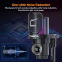 COMICA EJoy Uni Pro Kabellos USB Mikrofon PC, Gaming Mikrofon für Streaming Podcast Studio, PS4/PS5/MAC, Microphone Pc mit Geräuschunterdrückendes, RGB-Steuerung, Stummschaltung, Gain Regler-Black - 4