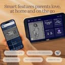 Nanit Sistema Smart Baby Monitor con supporto da pavimento, video cristallino, notifiche in tempo reale, insight del sonno, schermo da 8 pollici, integrazione app e display da 8 pollici - 3