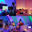 Yeelight tira LED inteligente 1S, banda de luz de 2 m, luces compatibles con Alexa para el hogar inteligente, tira de luz LED RGB Razer Chroma, funciona con Homekit - 9