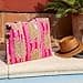 IBOAH Bolsa de Mano Grande Acolchada Artesanal de Algodón con Estampado de Tigres y Detalles en Rayas – Tote Bag Versátil para Playa, Compras, Viajes, Avión y Uso Diario (Rosa Tigres) - 4