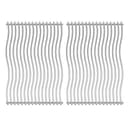 Zemibi S8C011 Griglia di Cottura in Acciaio Inox di Ricambio per Modelli Napoleon Prestige PRO 500, Lex 485, aste Solide, Griglie per griglia, 44 x 68 cm, Confezione da 2 - 1