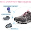 riemot Scarpe da Trekking Donna Impermeabili Leggere Traspiranti con Suola Antiscivolo per Escursionismo Montagna, Camminate Outdoor e attività Sportive, Grigio, EU 42 - 6