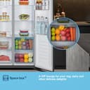 Fridgemaster MS83430EB Freestanding Slim American Side by side Door Fridge Freezer 441L, Total No Frost, Inverter compressor, Black, 83.2x178.0cm, Energy Rating E - 14