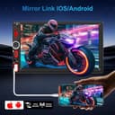 Autoradio 2 DIN Compatibile con Wired Carplay & Android Auto,7 Pollici Touchscreen Stereo Bluetooth con Schermo, Radio Auto con Mirror Link,FM,SWC,USB,Type-C de Recharge,Telecamera Posteriore - 3