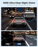 AZDOME Dash Cam Auto Specchio Retrovisore 12" Touchscreen, 4K+1080P, WiFi 6, GPS, Visione Notturna, G-Sensor, Controllo Vocale, Scheda 64GB Inclusa, Registrazione in Loop, Monitor di Parcheggio - 5