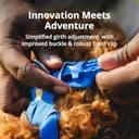 RUFFWEAR Pettorina Front Range per Cani Extra Large, a Y Riflettente, Regolabile e Imbottita per Passeggiate Quotidiane e Corsa, L/XL, Blue Pool - 4