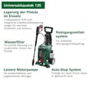 Bosch Hochdruckreiniger UniversalAquatak 125 (3-in-1-Düse, Schaumdüse, transparenter Wasserfilter, Hochdruckpistole, 5 m Schlauch, 5 m Kabel, 1500 Watt, Druck: 125 bar, max. Fördermenge: 360 l/h) - 3