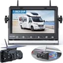 VASTEND Retrocamera Auto Wireless Solare, Magnetica Telecamera Retromarcia con 10000mAh Batteria Ricaricabile, 7 Pollici 1080P Monitor, 170° Grand Angolare, per Camion, Auto, Roulotte - 1