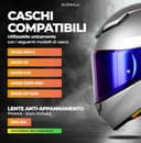 Everalo Visiera Compatibile con Shoei Nxr 2 - Z8 - Xspr Pro - X15 - Cwr F2 – Visiere Casco Pinlock Ready (Blu Elettro) - 2