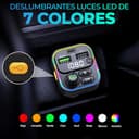 STRALLOR Transmisor FM Bluetooth Coche, Manos Libres para Coche, Adaptador Mechero MP3 con Doble USB Super Carga Rápida 22.5W/4.5A y 3.1A además de Tipo C, Soporte Tarjetas SD, USB, Flash Drive - 6