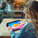 ProCase Hülle für iPad Pro 13 Zoll M5/M4 (2025/2024), Dreifache Schutzhülle Case für 13" iPad Pro M5 2025/ M4 2024, Dünn Leicht Smart Cover mit Translucent Frosted Rückhülle -Schwarz - 6