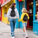 AOTIAN Nylon Lightweight Sturdy Little Casual Backpack 7 L Black - 2
