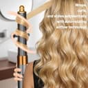 ZEPHBLOW 30mm/1.2 Inch Curling Barrel for Dyson Airwrap, Long Hair Curling Roller Barrels Compatible with Airwrap HS01/05/08, Self-Curling Replacement Attachment for Part No.971888-07, Gold - 3