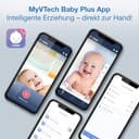 Vtech Smart Babyphone mit 2 Kameras, 1080p-FHD-Kamera und 5"-HD-IPS-Bildschirm, WLAN, Geräusch-/Bewegungserkennung, Temperatursensor, geteiltem Bildschirm, Schwenk-Neige-Zoom-Funktion: VM901-2W - 4